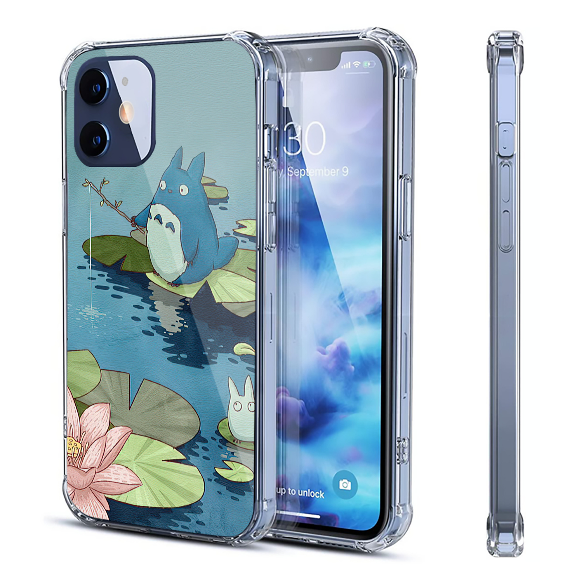 （画像用） となりのトトロ 草壁メイ 草壁サツキ My Neighbor Totoro Satsuki Kusakabe Mei Kusakabe 【iPhone 12シリーズ対応】透明スマホケース（クリアソフトケース）